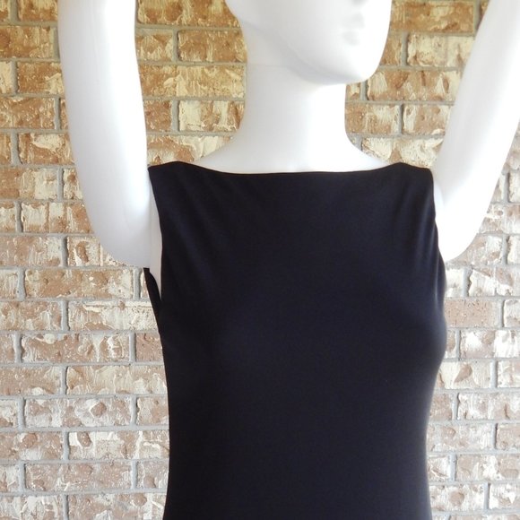 Laundry size 4 LONG BLACK LOW BACK CHIC DRESS - Picture 13 of 15